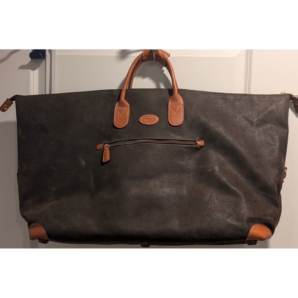 Bric’s Milano XL Weekender Travel Tote Carry On Luggage Brown Bag